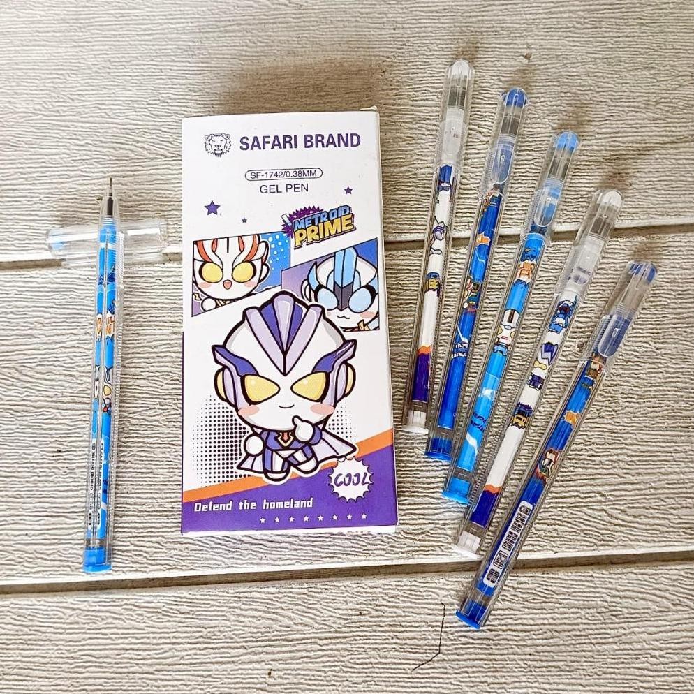 

Bolpen Gel / Pulpen karakter Gel Merk Safari Segitiga