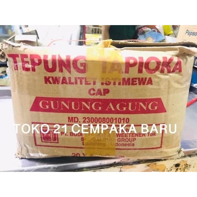 

Tepung Tapioka Cap Gunung Agung 500gram 1 KARTON isi 20 BUNGKUS |Murah