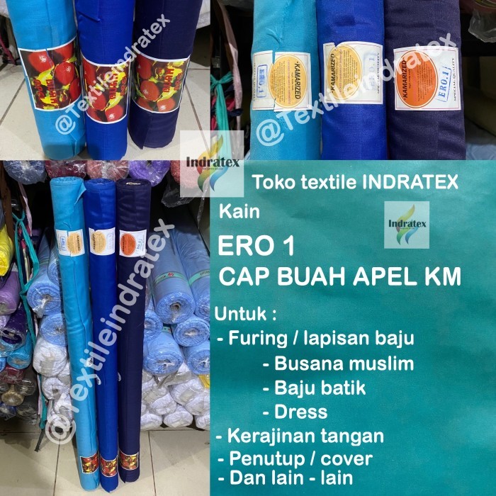 Kain furing hero ero CAP BUAH APEL per ROLL lapisan baju dress tas