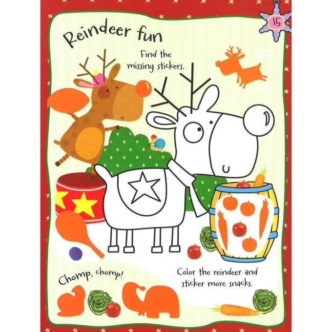 

Candy Christmas Sticker Activity Book - Christmas Sticker Book RMBT