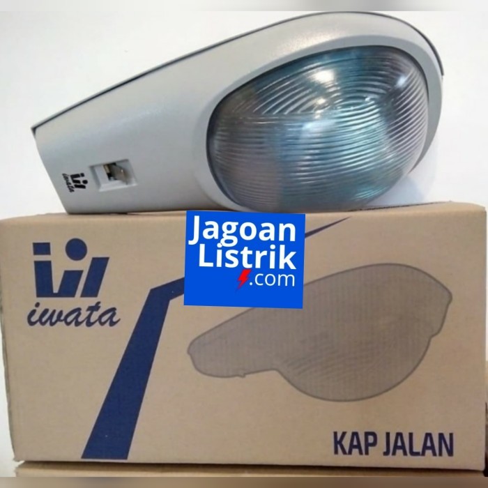 Set Kap Lampu Jalan PJU Iwata +Lampu Mercury HPLN 250W + Travo Iwata