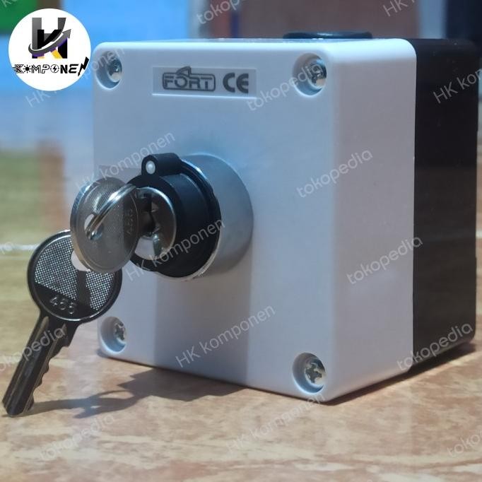 SAKLAR KUNCI ON-OFF / BOX CONTROL WATERPROOF /SAKLAR KEY SWITCH BARU