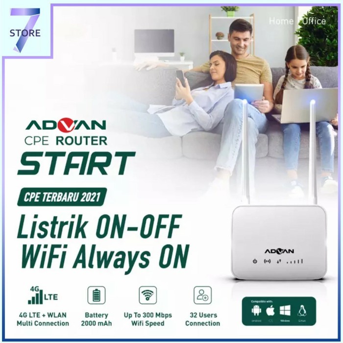 ADVAN ROUTER CPE START 4G LTE + WLAN TELKOMSEL ORBIT START