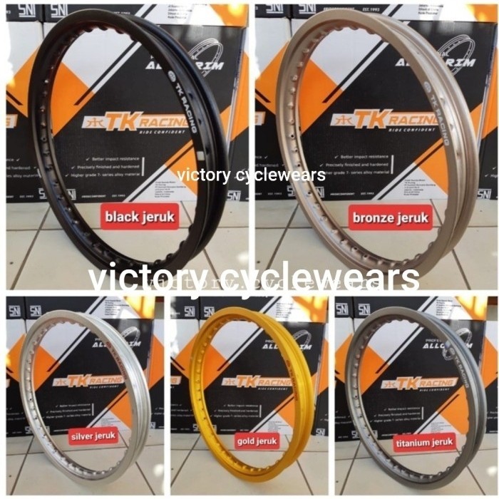 VELG TK RACING 18X160 EXCEL KULIT JERUK