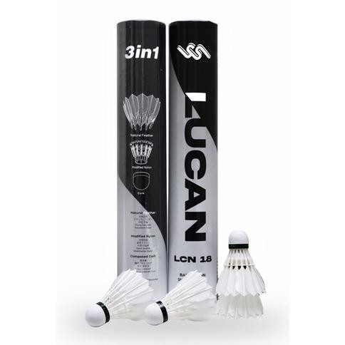 Original Shuttlecock Badminton Lucan - Shuttlecock Lucan 3 In 1 Shuttlecock 3In1 Kok Badminton 1212