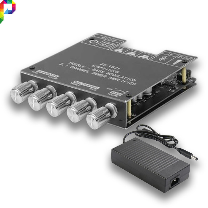 Ampli Bluetooth Receiver Amplifier Subwoofer 50W x2 + 100W 2.1