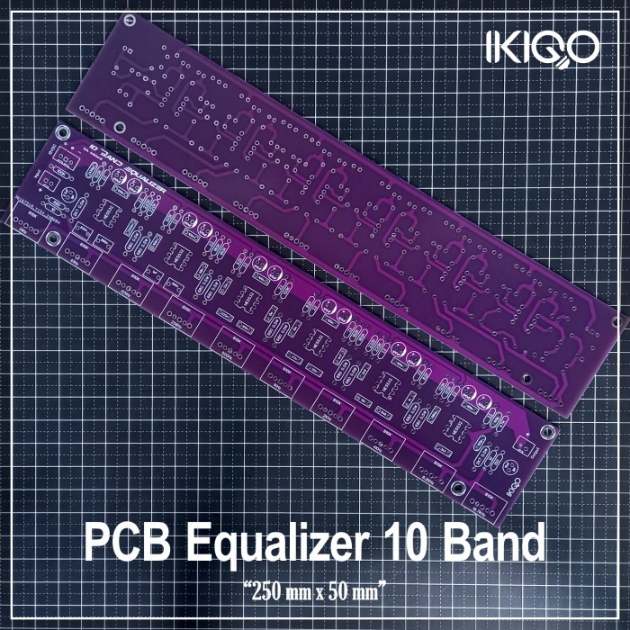 PCB Equalizer Mono 10 Channel Double Layer