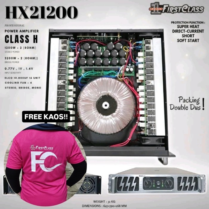 Power Amplifier Firstclass HX21200 Class H big power HX 21200 class H