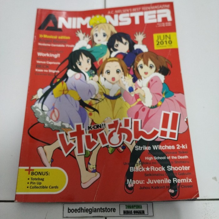komik K-on 1-4 tamat, kolpri no coret + BONUS animonster edisi K-On