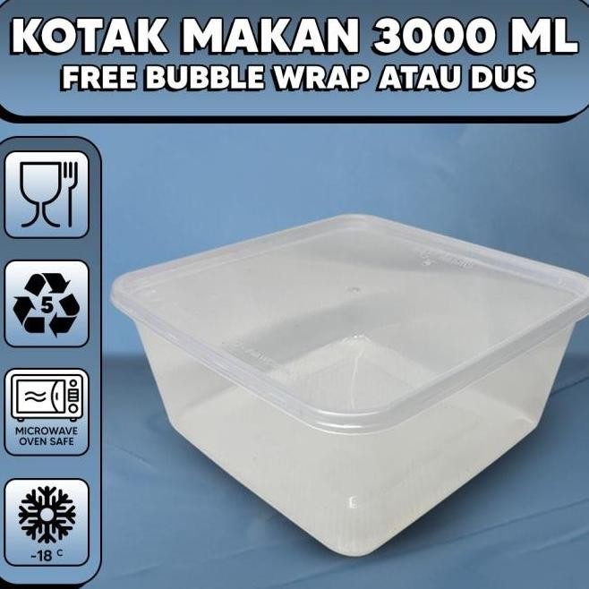 THINWALL JUMBO - KOTAK MAKAN PLASTIK 3ML / WADAH PLASTIK 3 ML 2010T