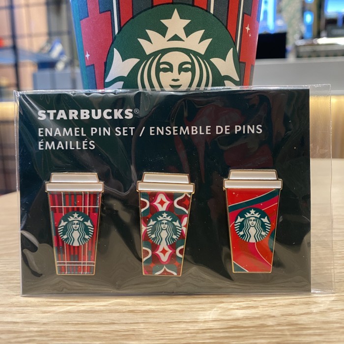 Pin - Enamel Pin Set Of 3 Starbucks Brooch Bros