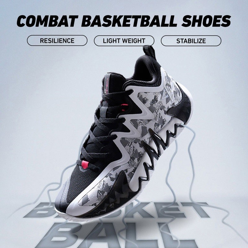 Sepatu Basket Pria XTEP Mid-Top Professional Rebound Combat Stability |kKEdeATm|