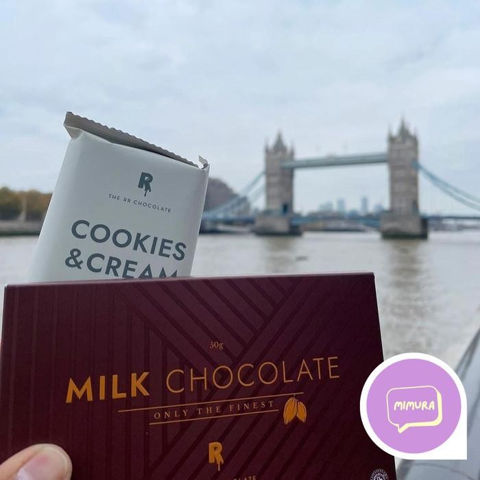 

The Rr Chocolate Coklat Premium Dark Milk White 70% Dark Cokelat Bar