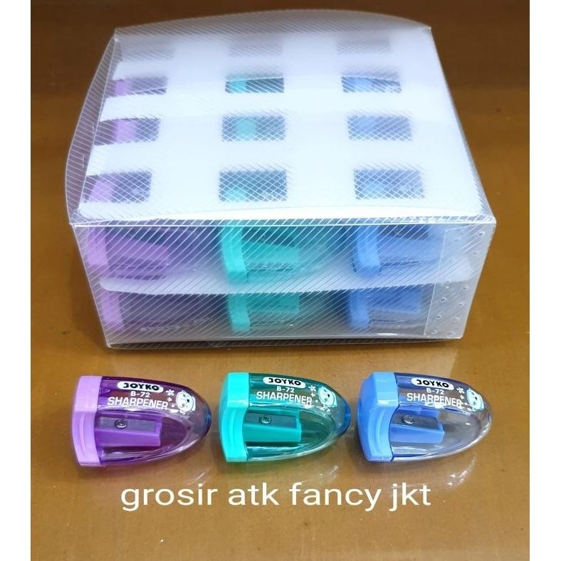 

Terbaru ( 24 Buah ) B 72 Rautan Serutan Kerikan Sharpener Pensil Joyko B-72 Warna B72 Diskon