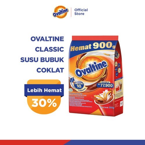 

Ovaltine 3in1 900gram/Ovaltine Cokelat 900gr/Ovaltine 900/Susu bubuk