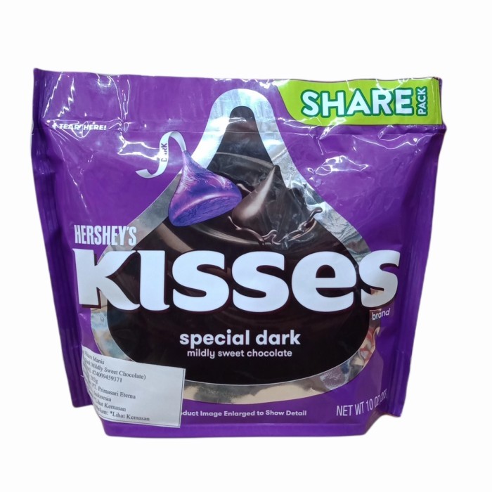 

Bya - Hershey'S Kisses Special Dark ( Mildly Sweet Chocolate ) 283 Gr