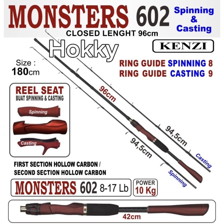 JORAN KENZI MONSTER SPINNING CASTING 8-17 LB