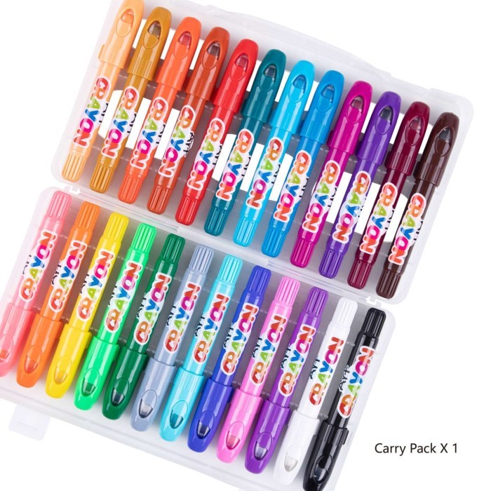 

Tookyland Washable Crayon Art 24 Color Mewarnai Menggambar Alat Gambar