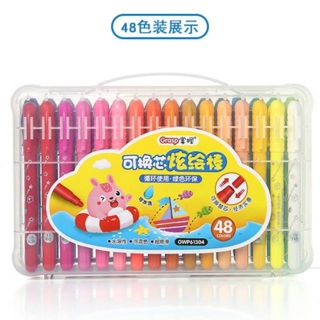 

ESW Crayon Grasp Original Bisa Refill 48 Warna Kode 613 Water Soluable