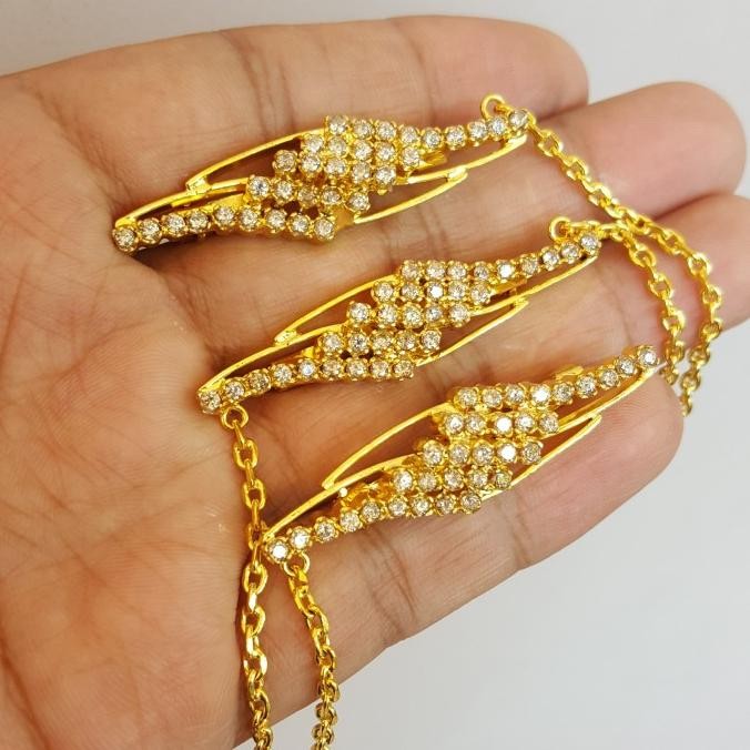 Bros Peniti Kebaya Full Permata Minyak Lapis Emas Susun 3 AS76