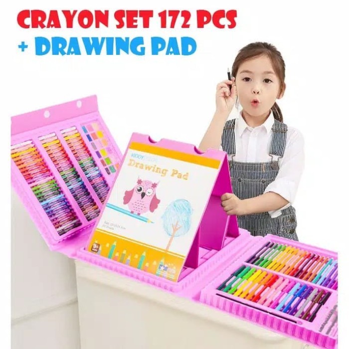 

Mainan edukasi Crayon Set / Art Set 172pcs