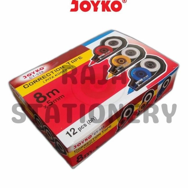 

Joyko Correction Tape 8M Tipex Kertas Joyko Tipe X Tip Ct-559 [12Pcs]