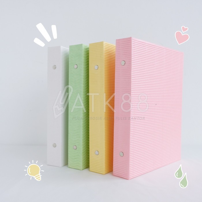 

Sale Binder Note Multi Ring B5 Pastel Catatan Spiral Gelombang