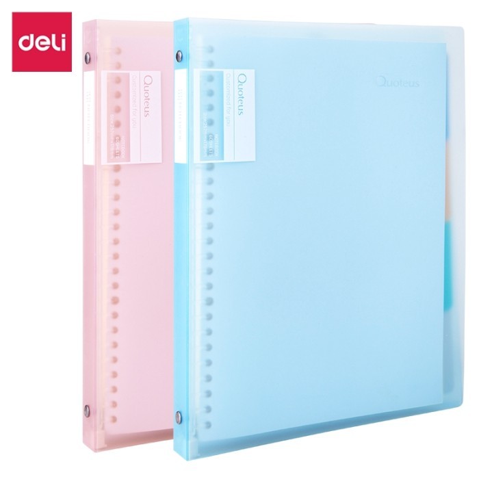 

Sale Binder Note Ring Plastik Loose Leaf B5 26 Lubang Deli Hb560 Transparan