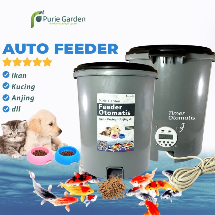 NEW Auto Feeder Otomatis Ikan Koi Memberi Pakan Ikan Otomatis PG KDR
