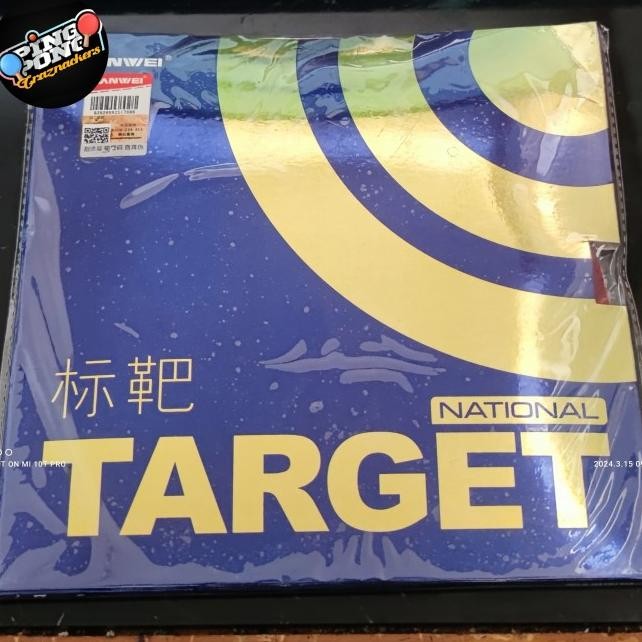 Karet Sanwei Target National (Blue Sponge) Tenis Meja