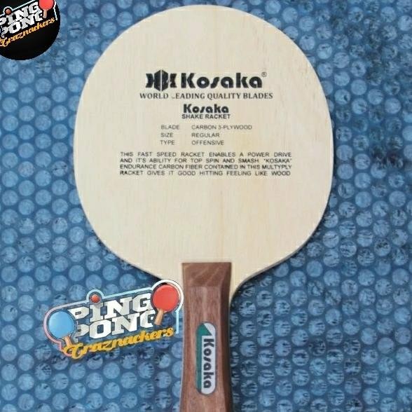 Bat/Bet Blade Kayu Tenis Meja Pingpong Kosaka Gergely Carbon
