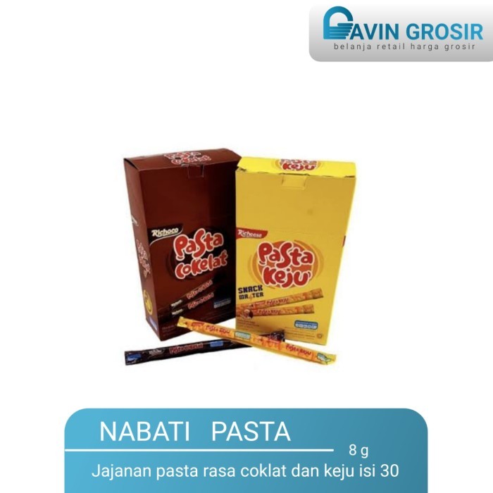 

Nabati Pasta jajanan coklat dan keju cair