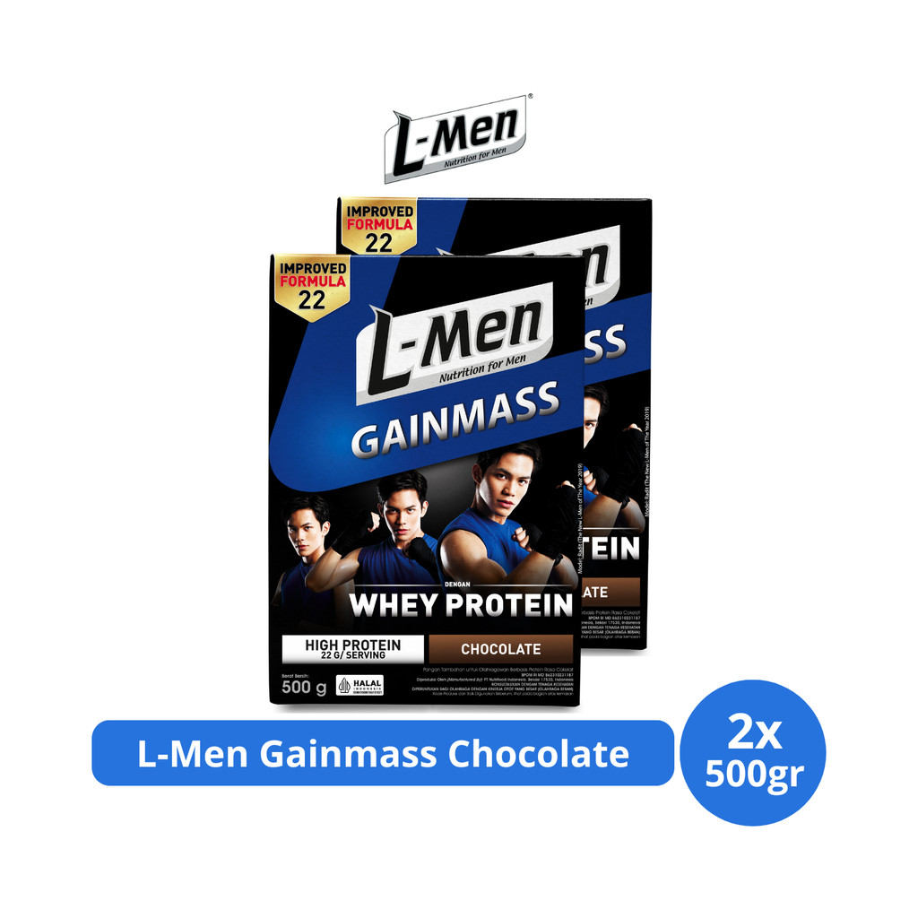 L-Men Gainmass Chocolate 500gr x 2 pcs