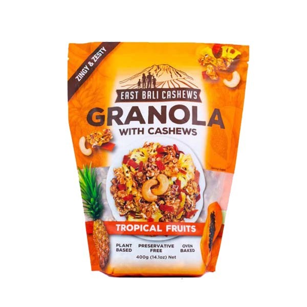 

EAST BALI CHASEWS GRANOLA TROPICAL FRUIT 400 GR