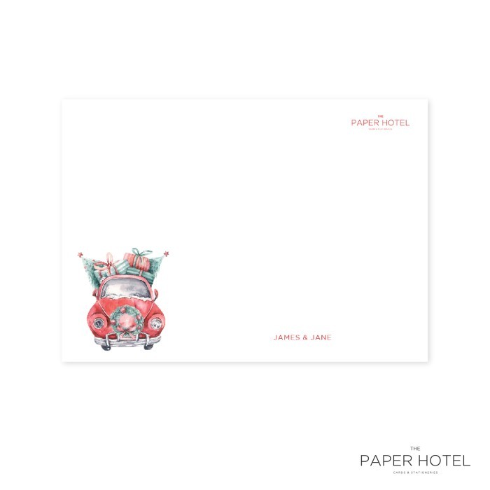 

Notecard - The Christmas Trip (Personalized Initials/ Name, 16pcs)