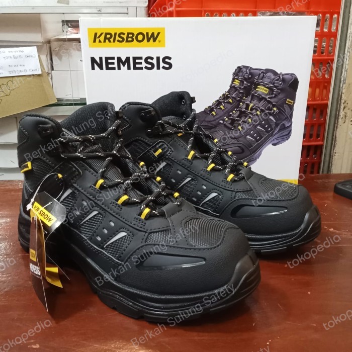 Sepatu Safety Krisbow Nemesis Safety Shoes Krisbow - Hitam