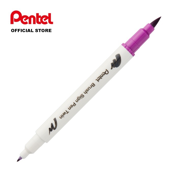 

T E R B A R U Best Pentel Brush Sign Pen Twin (Single Pen)