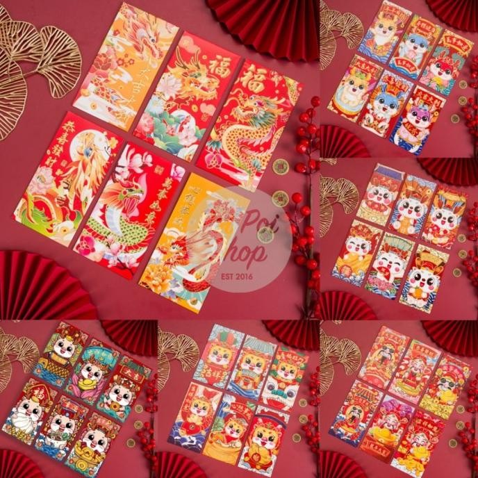 

Kualitas terbaik] Angpao Imlek Naga 2024 Angpau Karakter Panjang HJ 3D Shio Naga Grosir