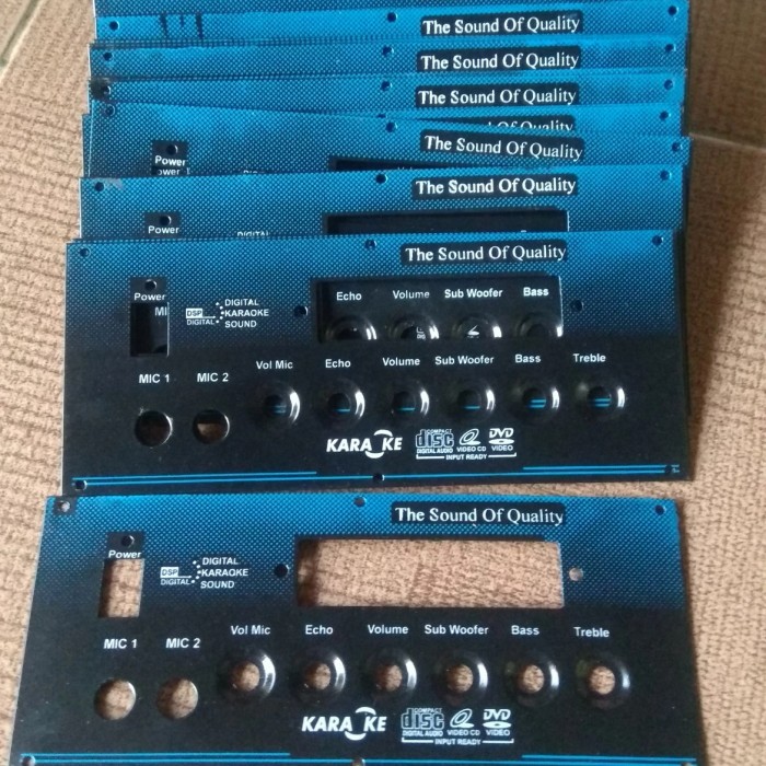 panel kit speaker aktif active plat besi 2mic echo subwofer mp3 kompli