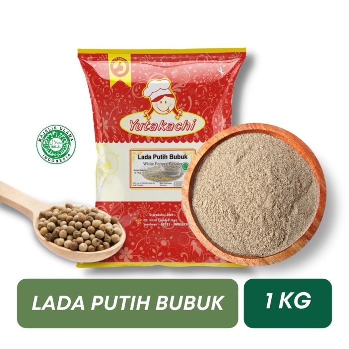 

Lhiu - Lada Putih Bubuk 1 Kg / Merica Murni / Pusat Bumbu Rempah Yutakachi