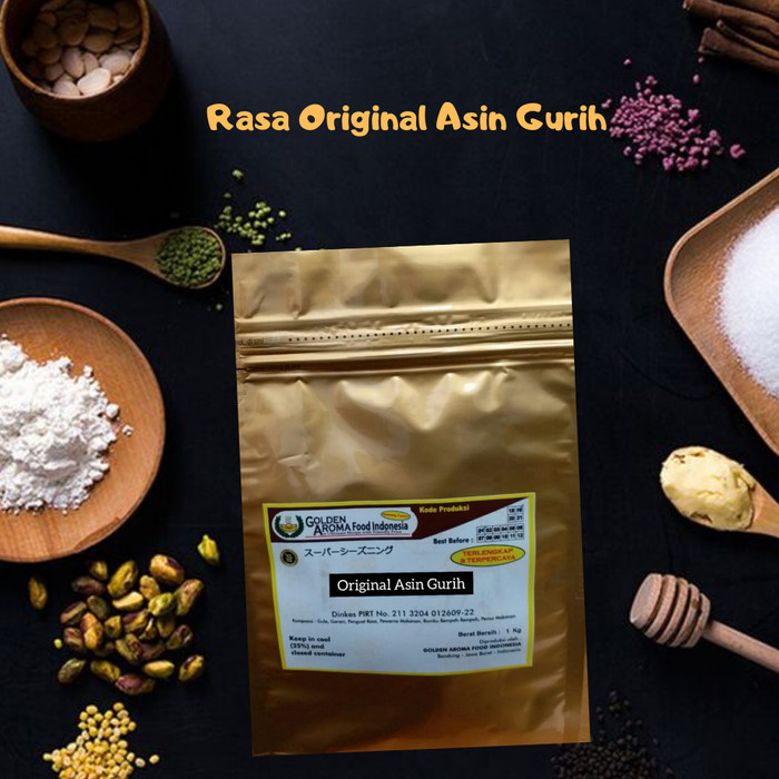 

Lhiu - Bumbu Tabur Rasa Asin Gurih 1 Kg Bubuk Sea Salt 1Kg Bumbu Cilung