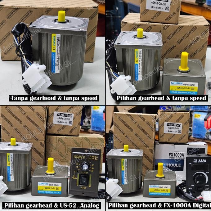 New Houle Motor 25W 220V Ac 4Ik Variable Speed Control Motor Gearbox Set