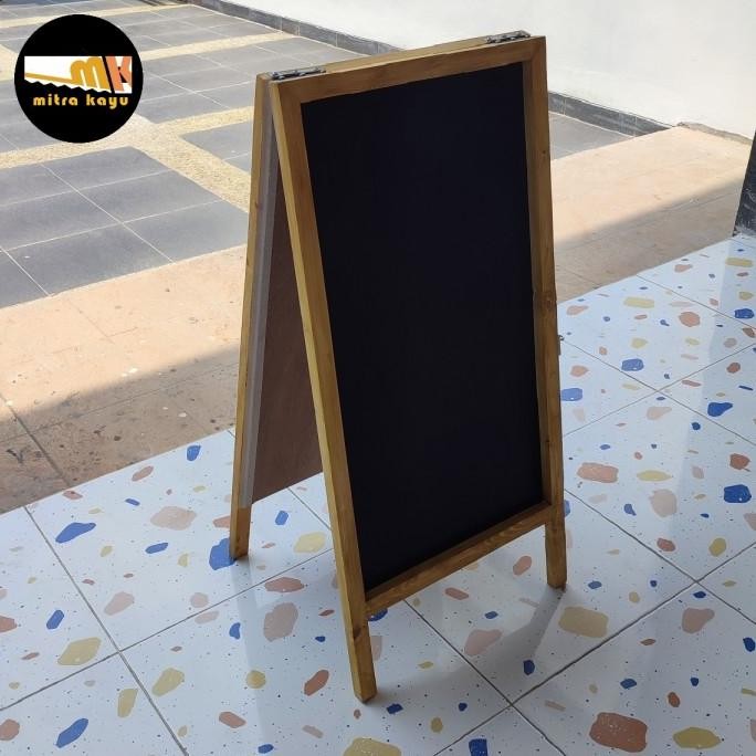 

Papan Tulis Kapur Blackboard 2 Sisi Muka Sedang Sameday - MitraKayu TL