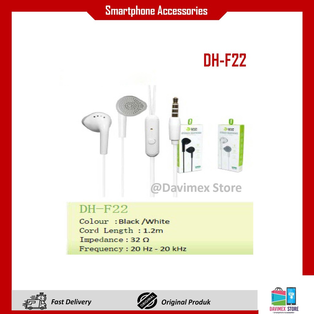 [ORI] DAP DH-F22 Headset DAP Packing Dus Satuan Headset