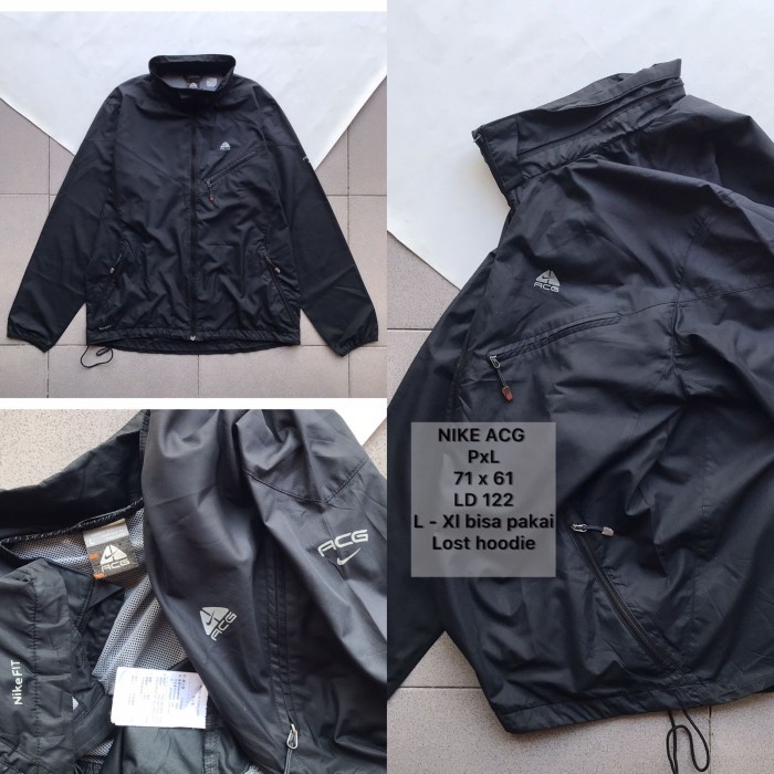 JAKET NIKE ACG BLACK LIGHTWEIGHT