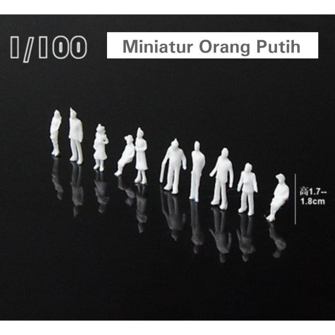 <<<<<] Miniatur Orang Putih 1:100 , Maket Orang Monokrom
