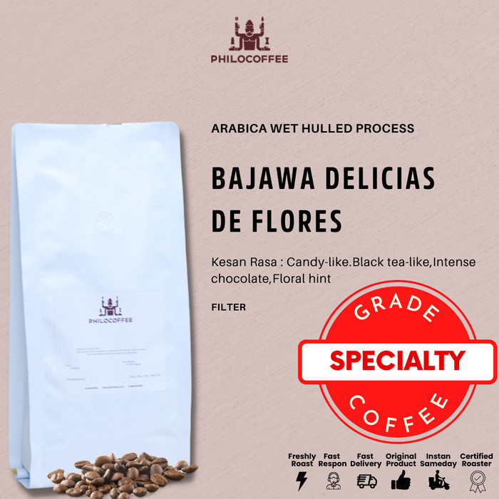 

Arabika Bajawa Delicias De Flores Wet Hulled 500Gr Biji Kopi