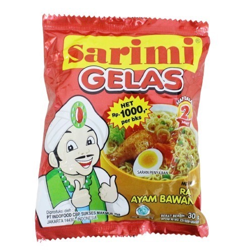 

SARIMI GELAS MI INSTAN 1 RENCENG ISI 10 PCS - AYAM BAWANG - Najmy Mart