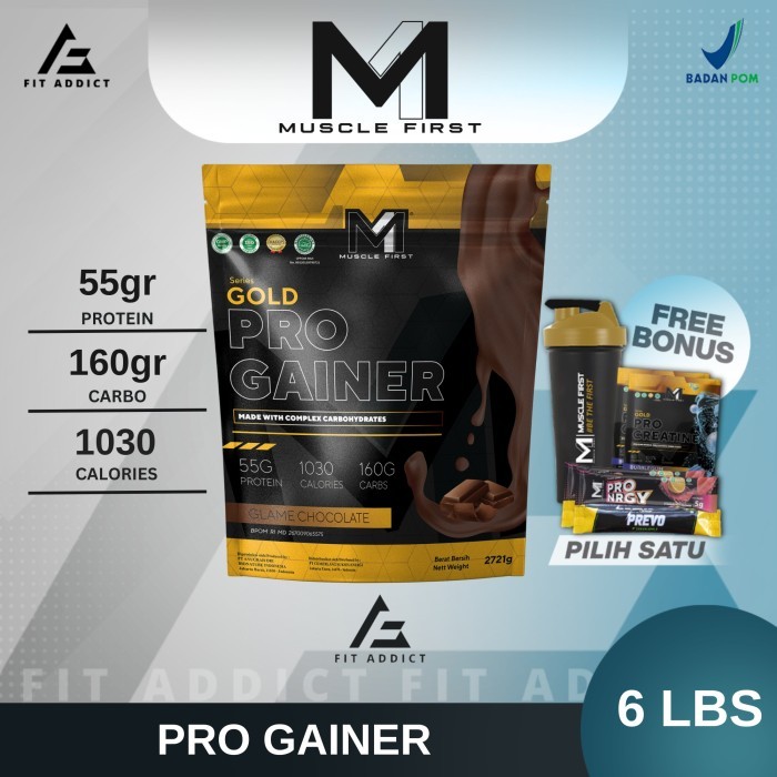 Terbatas M1 Muscle First Gold Pro Gainer 6 Lbs 6 Lb 6Lbs 6Lb Musclefirst Gainer