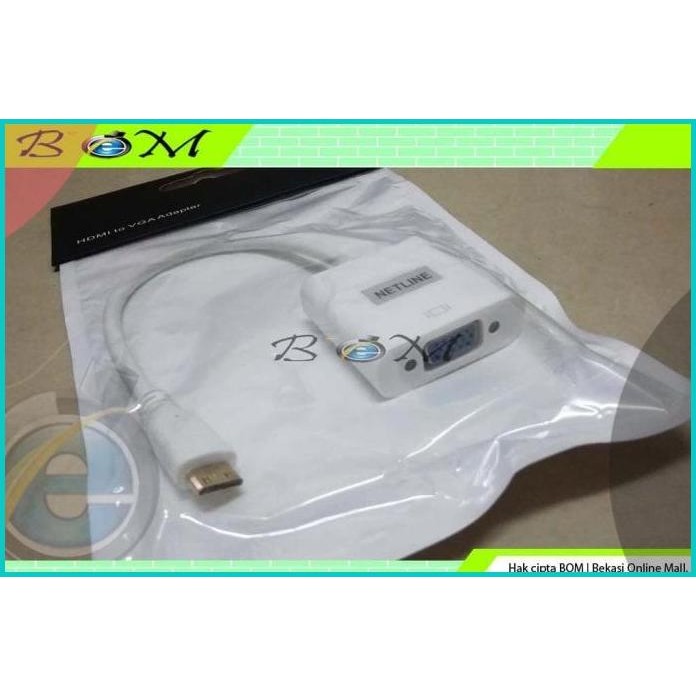 kabel sambungan connector converter mini HDMI to ke VGA Adapter 140BZ